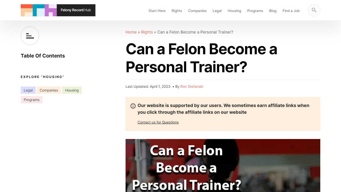 Can A Felon Become A Personal Trainer? | Felony Record Hub